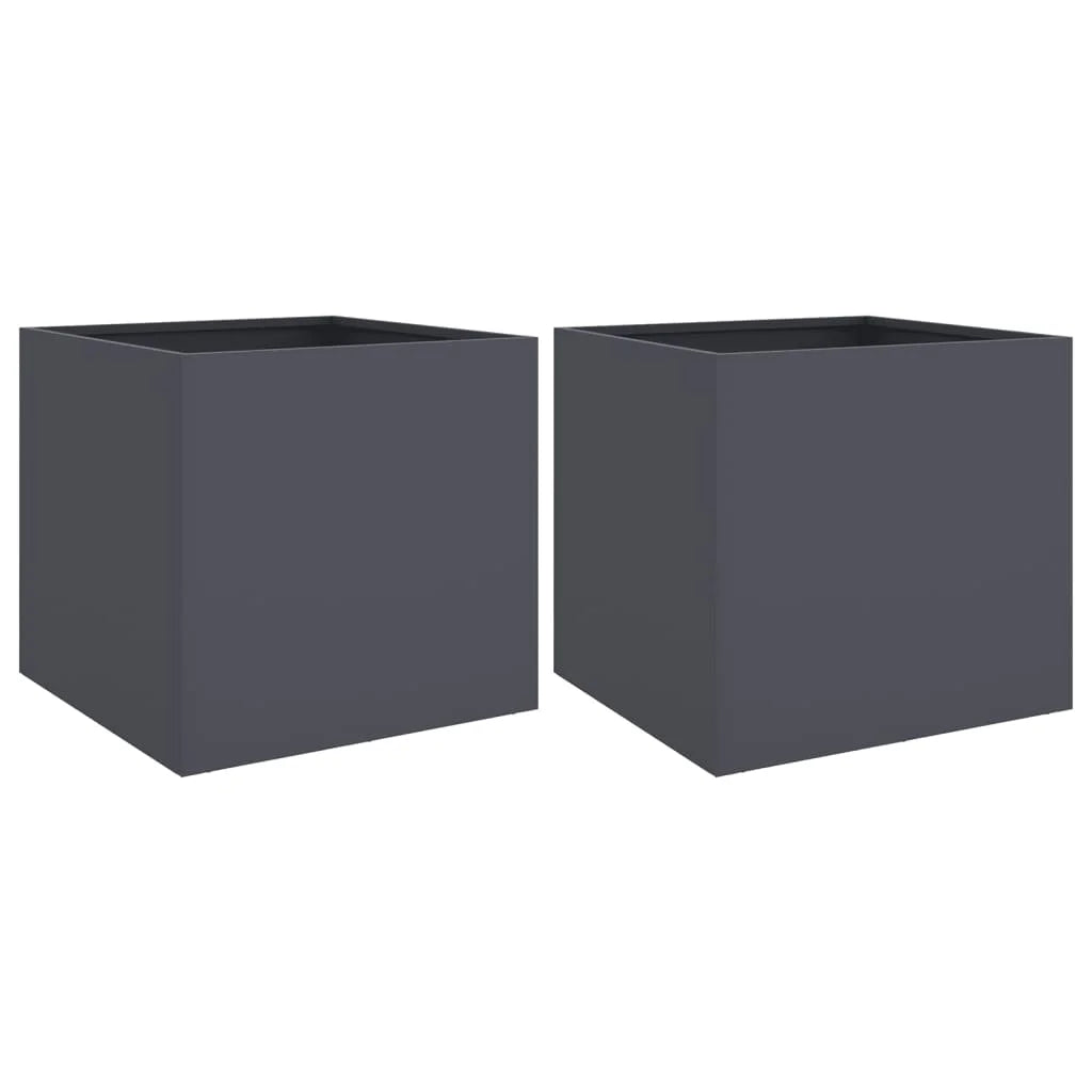 🌿 Greenably Stalowe Bliźniaki™ – Zestaw 2 Donic Ogrodowych Anthracite