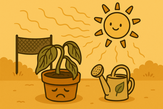 🌞 Rośliny vs. upał – jak nie ugotować doniczek latem?