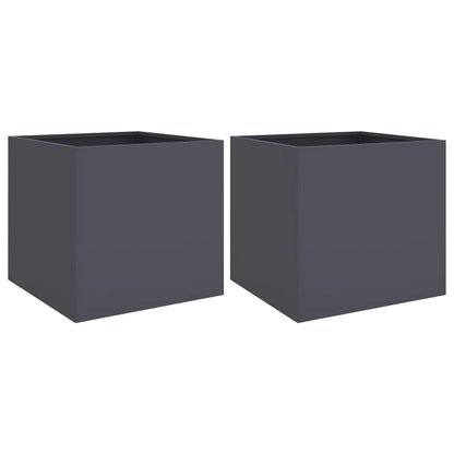 🌿 Greenably Stalowe Bliźniaki™ – Zestaw 2 Donic Ogrodowych Anthracite