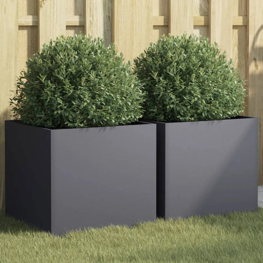 🌿 Greenably Stalowe Bliźniaki™ – Zestaw 2 Donic Ogrodowych Anthracite