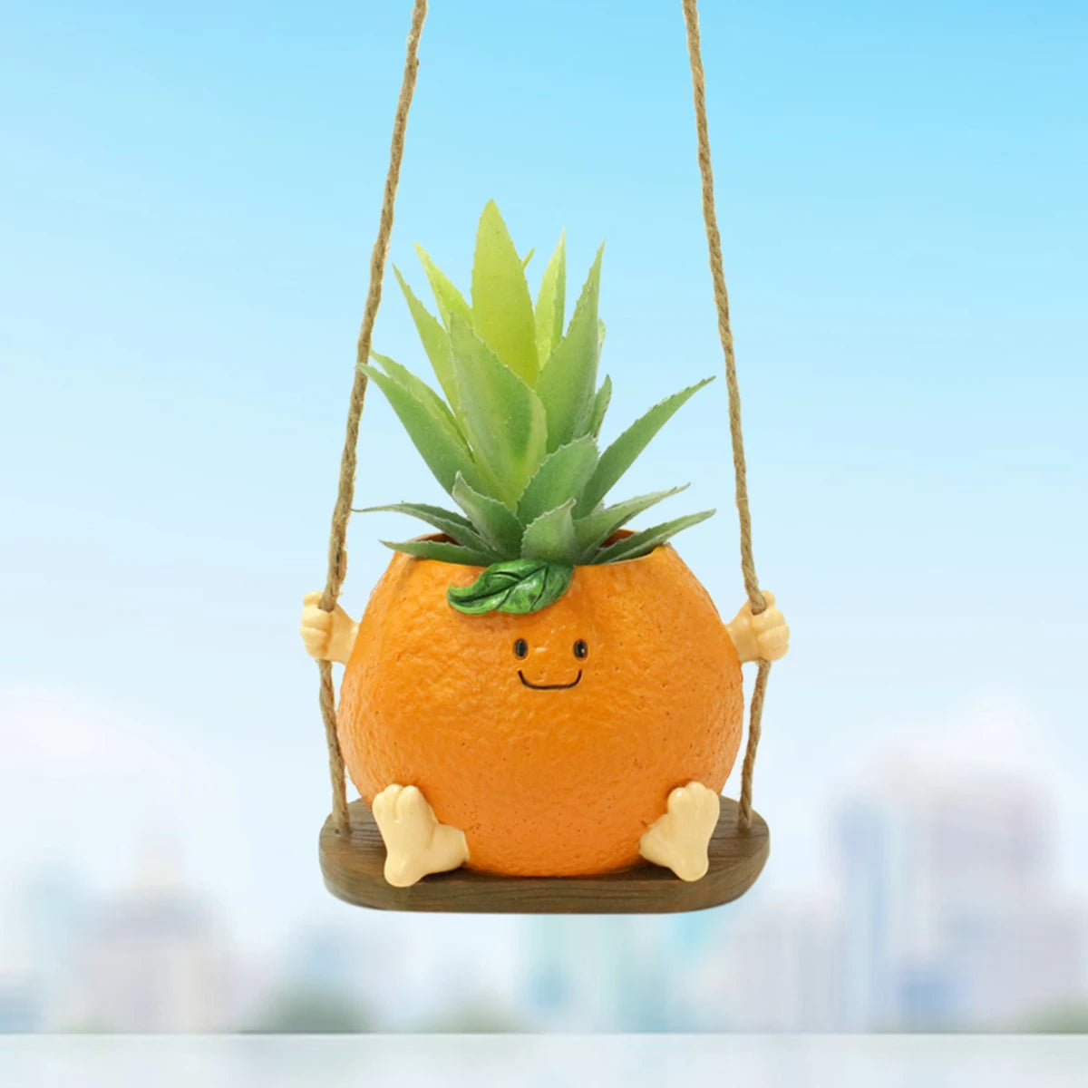 Uśmiechnięta Pomarańcza™ – Zwisający Elf Koszykowy 🍊🧚